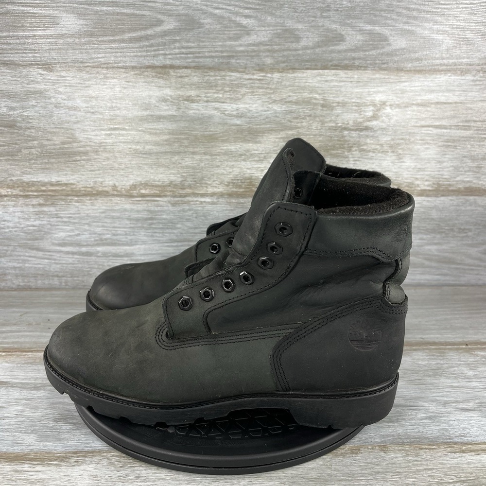 Timberland Men's 18094 Black Leather Waterproof Boots Size 10.5 M